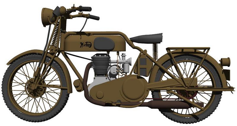 Norton motorcycle which Japanese army used